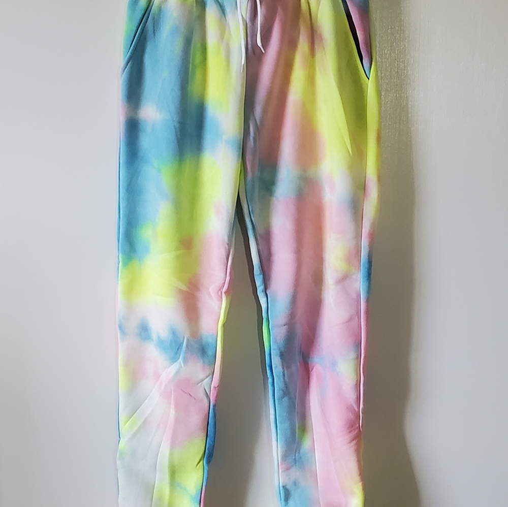 Pink Tie Dye Sweat Suit NWOT - Picture 5 of 6